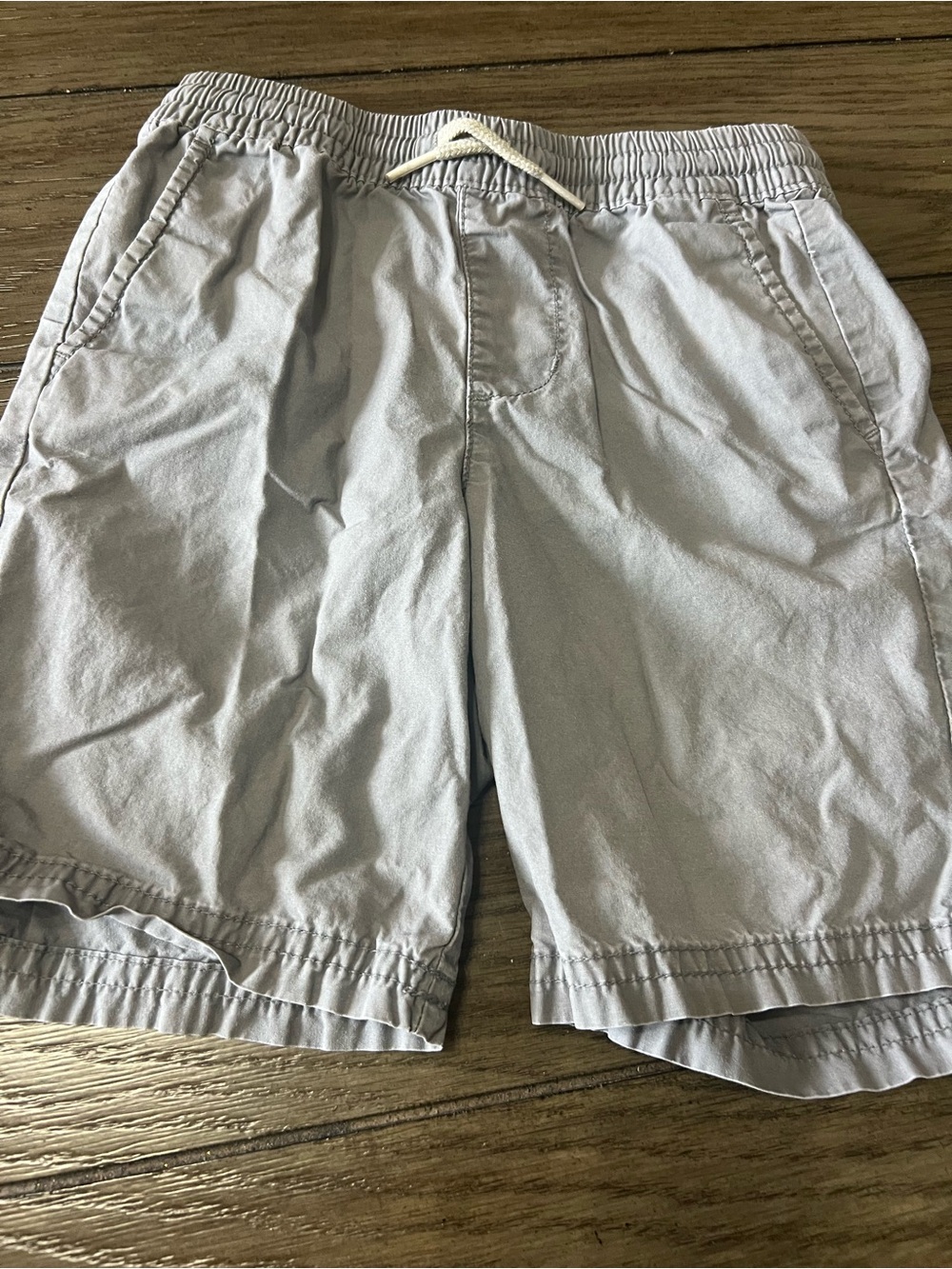 Old Navy Boys  Light Gray Elastic-Waist Athletic Shorts